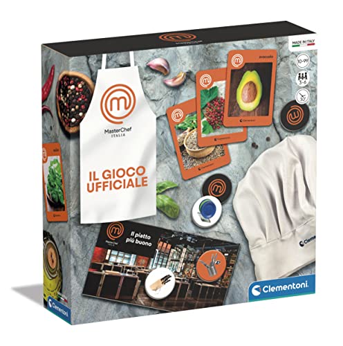 Clementoni- Masterchef Tavolo-Gioco Di Società Adulti, Divertimento Per Tutta La Famiglia, Basato Sul Programma Tv, 3-5 Giocatori-Made In Italy, Color
