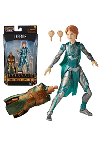 Hasbro Marvel Legends Series - Sprite (Action Figure 15 Cm, Include 2 Accessori, Build-A-Figure, The Eternals), Multicolore