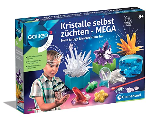 Clementoni-I Cristalli Si Coltivano Da Soli, Colore Multicolore, 7 X 31,1 X 45,1 Cm, 59130