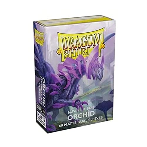 Dragon Shield- Maniche Matte Japanese Dual Orchid (60) (Viola) Carte, Multicolore, At-15141