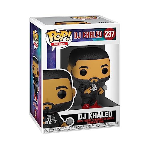 Funko Pop! Rocks: Dj Khaled - Figura In Vinile Da Collezione - Idea Regalo - Merchandising Ufficiale - Giocattoli Per Bambini E Adulti - Music Fans -