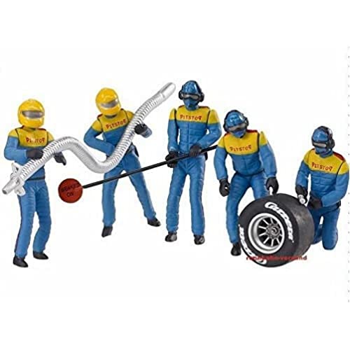 Set Di Figure - Carrera - Team Meccanici - Carrera - Blu