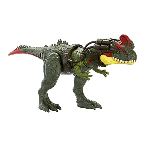 Jurassic World - Predatori Giganti, Sinotiranno, Dinosauro Di Grandi Dimensioni Con Mossa D'Attacco E Kit Di Tracciamento, Per Il Gioco Classico E Dig