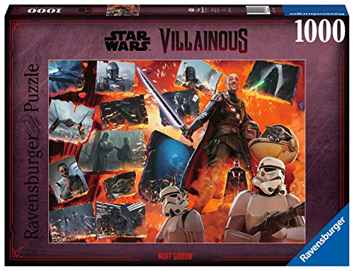 Ravensburger - Puzzle Star Wars Villainous: Moff Gideon, Collezione Villainous, 1000 Pezzi, Idea Regalo, Per Lei O Lui, Puzzle Adulti