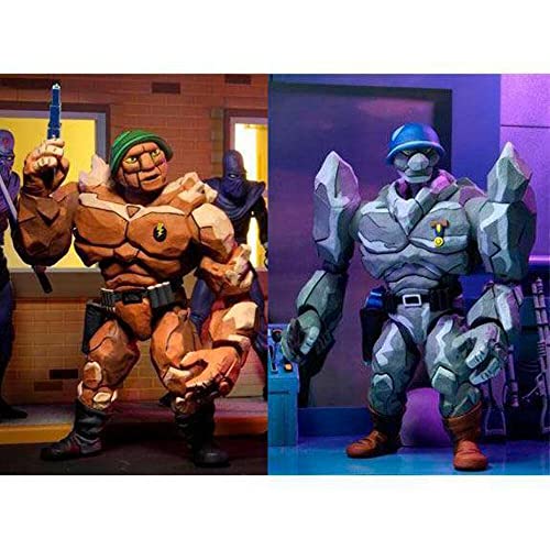 Teenage Mutant Ninja Turtles Neca Action Figure 2-Pack Tragg & Grannitor 18 Cm
