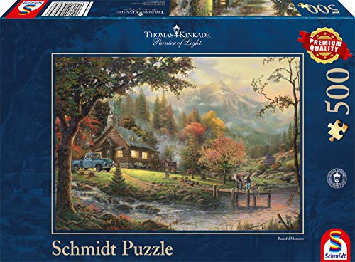 Schmidt - Thomas Kinkade Puzzle, Tematica: Idillio Al Fiume, 500 Pezzi