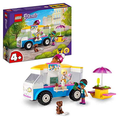 Lego Friends Il Furgone Dei Gelati, Set Con Gelato, Cibo E Cane Giocattolo, Con Mini Bamboline Di Andrea E Roxy, Giochi Per Bambini, Idee Regalo 41715