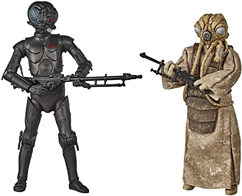 Star Wars The Black Series - 4-Lom E Zuckuss (Pack Da 2 Action Figure 15 Cm Da Collezione, Ispirato Al Film Star Wars: L'Impero Colpisce Ancora)