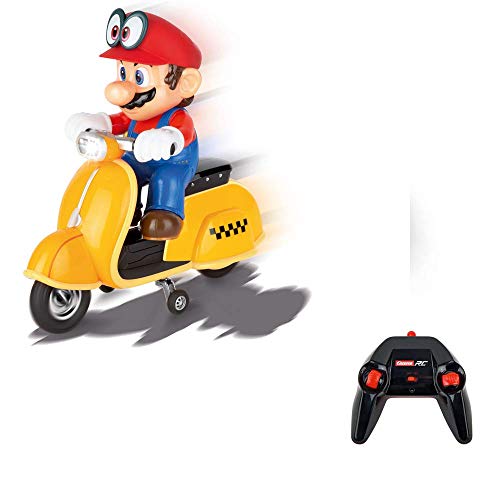 Carrera Rc Super Mario Odyssey Scooter – Vespa Radiocomandata Con Batterie Ricaricabili – Gioco Ideale Per Bambini Dai 6 Anni In Su