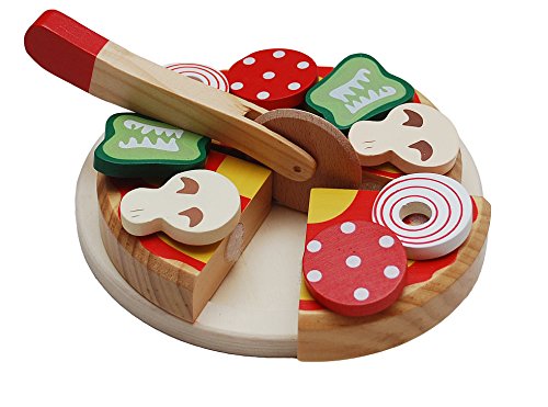 Tanner- Pizza In Legno Da Tagliare Con Tagliapizza, Multicolore, 0927.9