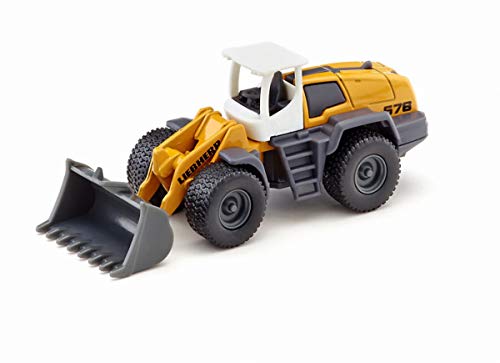 Siku 1477, Pala Caricatrice Liebherr, Metallo E Plastica, Giallo E Grigio, Braccio Mobile