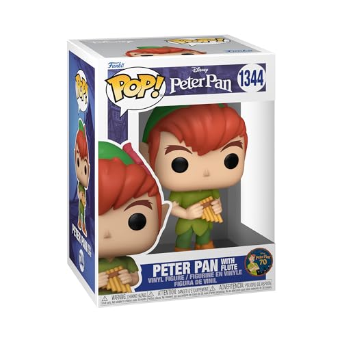 Funko Pop! Disney: Peter Pan 70Th - Peter With Flute- Figura In Vinile Da Collezione - Idea Regalo - Merchandising Ufficiale - Giocattoli Per Bambini