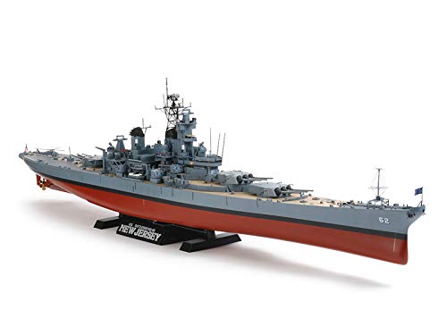 Tamiya 300078028 - Modellino Di Nave Americana Da Guerra New Jersey Bb-62, Scala 1:350