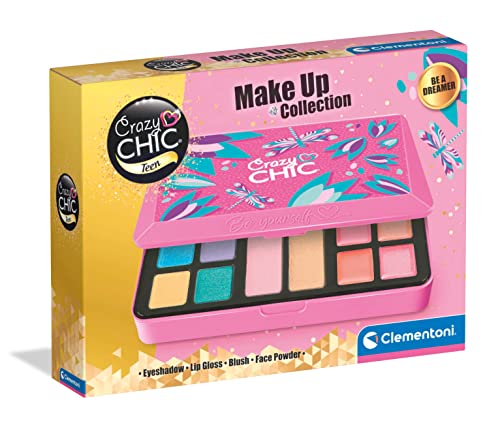 Clementoni- Crazy Chic Yourself Collection-Be A Dreamer-Trousse, Cofanetto Lavabili, Set Cosmetici Bambini 6 Anni, Borsetta Con Trucchi, Made In Italy