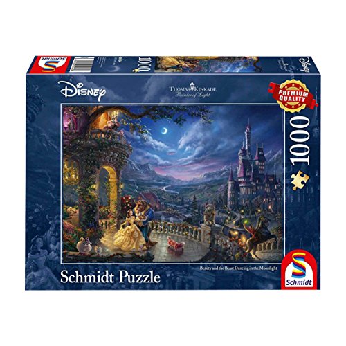 Schmidt , Thomas Kinkade: Disney Beauty And The Beast Puzzle -1000Pc , Puzzle , Ages 12+ , 1 Players