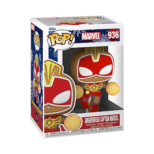 Funko Pop! Holiday - Captain Marvel - Marvel Comics - Fumetti Marvel - Figura In Vinile Da Collezione - Idea Regalo - Merchandising Ufficiale - Giocat