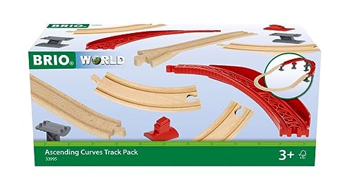 Brio - World Pacchetto Curve In Salita Con Rotaie, Età Raccomandata 3+ Anni, 33995