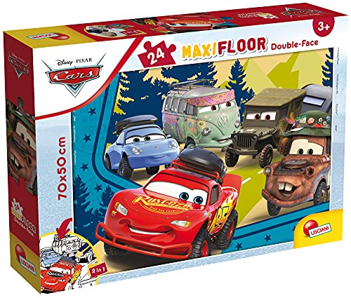 Liscianigiochi - Disney Puzzle Df Maxi Floor 24 Cars Puzzle Per Bambini, 86641