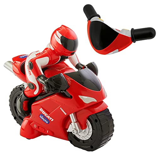 Chicco Ducati 1198 Rc Moto Telecomandata Con Manubrio Radiocomando Intuitivo, Moto Radiocomandata Con Clacson E Rombo Del Motore - Regalo Bambino 2 An