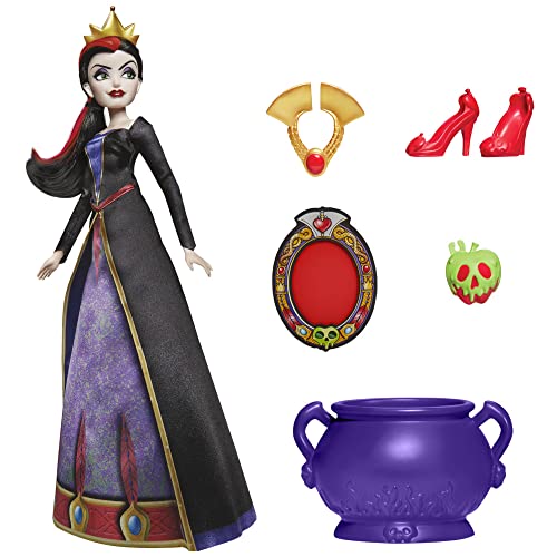 Disney Hasbro Princess Villains - La Regina Cattiva, Fashion Doll Con Accessori E Vestiti Rimovibili, Giocattolo Per Bambini Dai 5 Anni In Su, Multico