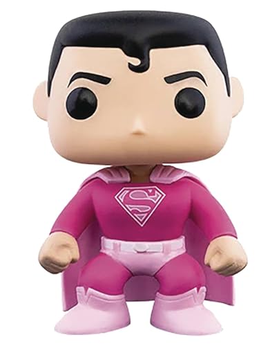 Funko- Pop Heroes: Breast Cancer Awareness-Superman Dc Comics Figura Da Collezione, Multicolore, 49988