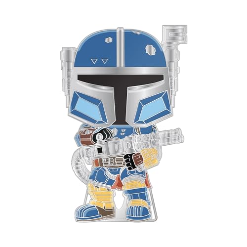 Loungefly Pop! Large Enamel Pin Star Wars: Heavy Armor Mando - The Mandalorian Spille Smaltate - Spilla Da Collezione Carina - Per Gli Zaini & Borse -