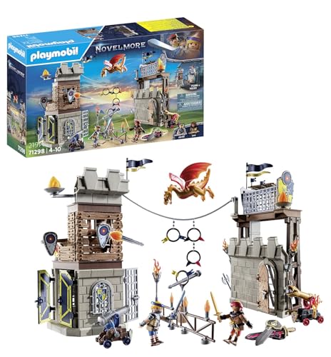 Playmobil Novelmore 71298 Arena Del Torneo Di Novelmore Vs. Burnham, Epica Battaglia Tra Il Cavaliere Novelmore Arwynn E Il Guerriero Burnham Dash, Gi