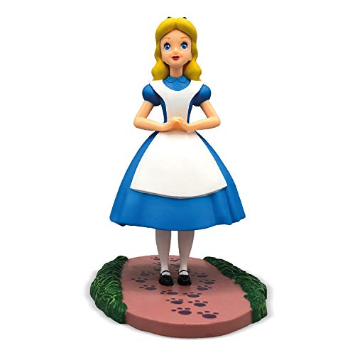 Bullyland 11400 - Statuetta Di Walt Disney, Alice Nel Paese Delle Meraviglie, Circa 10,4 Cm Di Altezza, Ideale Come Statuetta Per Torte, Fedele Ai Det
