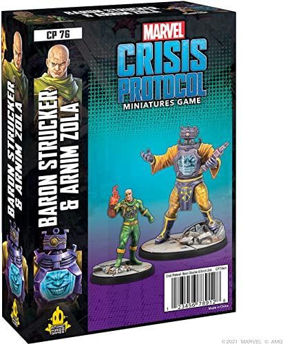Atomic Mass Games Marvel Crisis Protocol Baron Strucker E Arnim Zola Character Pack | Gioco Di Battaglia Di Miniature | Gioco Di Strategia | Età 14+ |