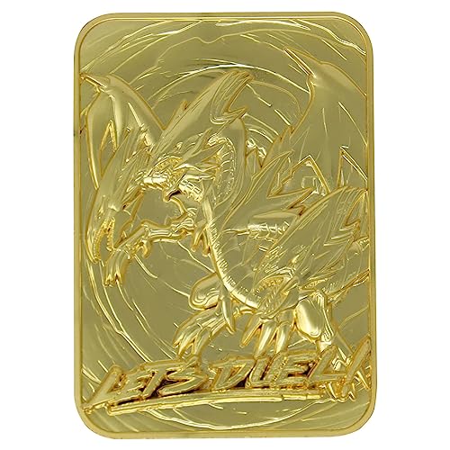 Yu-Gi-Oh! Fanattik Ygo30G Metal Gold Card Collectible Replica Blue Eyes Ultimate Dragon, Colore Black, 198048