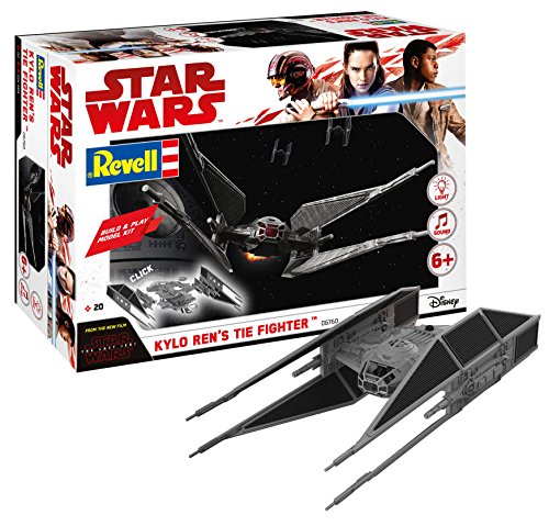 Revell- Build & Play Kylo Ren'S Tie Fighter Star Wars Kit Di Modelli In Plastica, Multicolore, 06760