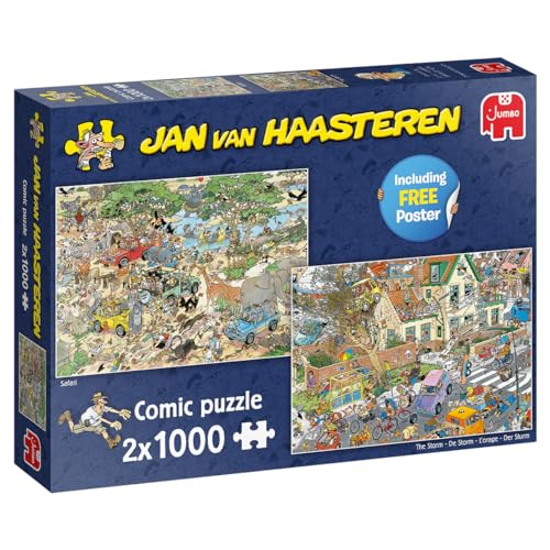 Jumbo 617461 Puzzle 2 X 1000 Safari E La Tempesta