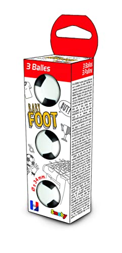 Smoby Palline Da Calcio Balilla Baby Foot 3 Pz, + 3 Anni, 7600140712