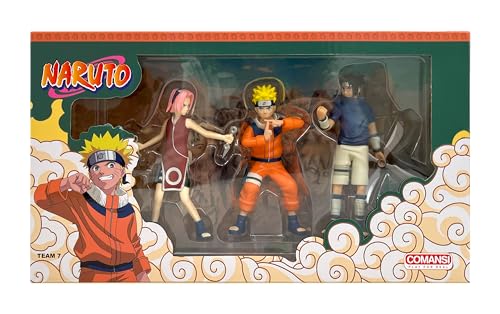 Comansi Naruto Set Collezione (3 Figure, Sasuke E Sakura)