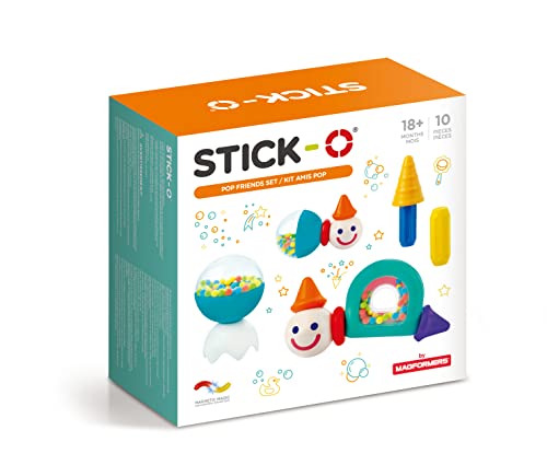 Stick-O Mattoncini Magnetici Per Bambini 1+ Anni Giocattoli Da Costruzione Creativi Giocattoli Educativi Con Magnete Pop Friends Set Per Ragazze Ragaz