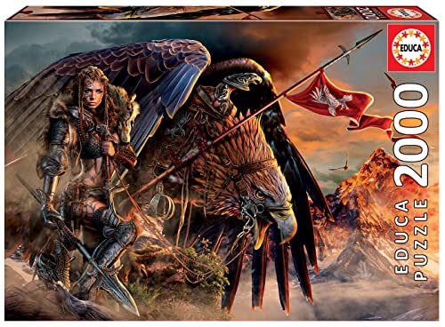 Educa - Puzzle Da 2000 Pezzi Per Adulti | Eagle Rider. Misura Del Puzzle: 96 X 68 Cm. Include Colla Fix Puzzle. Consigliato A Partire Dai 14 Anni (192