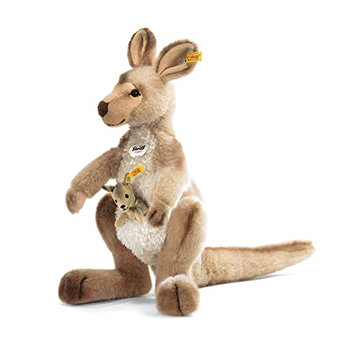 Steiff 064623 - Kango Il Canguro Con Il Bebè Peluche, 40 Cm