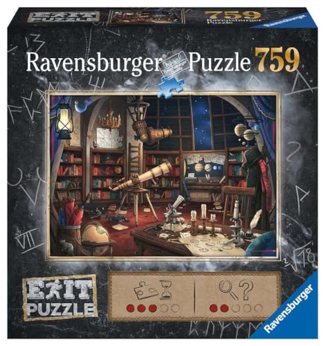 Ravensburger- Sternwarte-Puzzle 759 Pezzi, Qualità Premium Per Gli Appassionati Di Exit A Partire Dai 12 Anni, Singolo, Multicolore, 19950