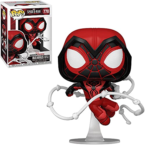 Funko Pop! Games: Miles Morales - Crimson Cowl Suit - Spider-Man - Miles Morales Game - Figura In Vinile Da Collezione - Idea Regalo - Merchandising U