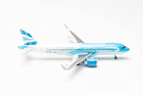 Herpa Aeromodello Airbus A320Neo British Airways- Ba Better World Scala 1:200 - Modello Di Aereo, Modello Di Aereo Da Collezione, Miniatura Deco, Aere
