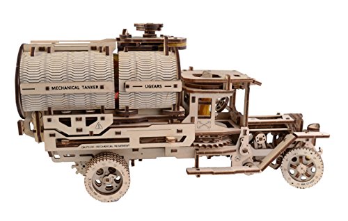 Ugears Truck Con Il Modello Meccanico Di Legno Meccanico Di Cisterna Kit 3D Puzzle Assembly