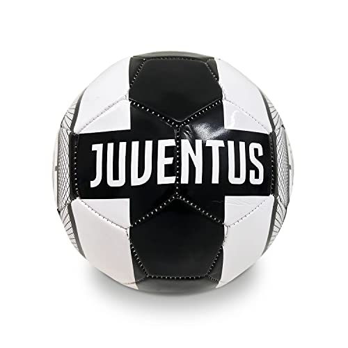 Mondo Toys - Pallone Da Calcio Cucito F.C. Juventus Pro - Prodotto Ufficiale - Misura 5 - 400 G - Colore Bianco Nero - 13400