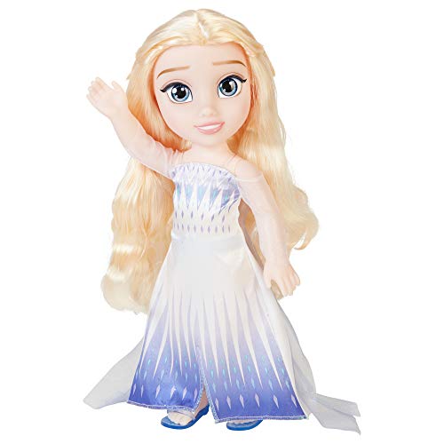 Frozen 2 – Bambola Elsa Snow Queen 38 Cm, Estremamente Dettagliata, Indossa Abiti Da Sogno Ispirati Al Film Ed È Dotata Di Occhi Scintillanti Grazie A