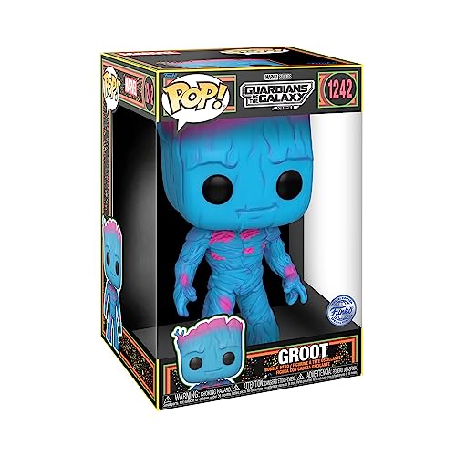 Funko Pop! Jumbo: Guardians Of The Galaxy 3 - Groot - Blacklight - Guardiani Della Galassia - Figura In Vinile Da Collezione - Idea Regalo - Merchandi