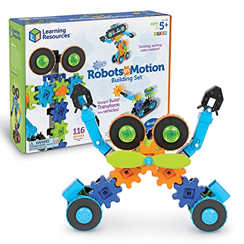Learning Resources Robot In Movimento Gears Gears Gears, Stem, Giocattolo Gears, Gears Robot, Dai 5 Anni In Avanti