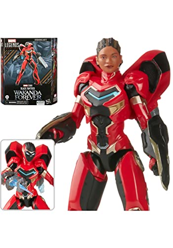 Hasbro Marvel Legends Black Panther Wakanda Forever Ironheart 15,2 Cm Action Figure Giocattolo, 8 Accessori, Multicolore, Medium, F5783