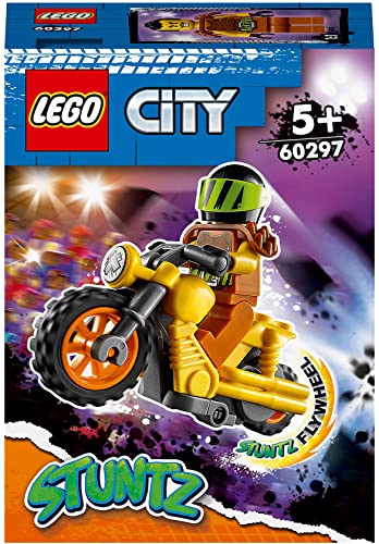 Lego City Stuntz Stunt Bike Da Demolizione Con Moto Giocattolo Con Meccanismo A Spinta E Minifigura Pilota Wallop, Giocattoli Bambino 5 Anni E Più, 60