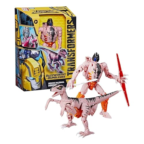 Transformers Generations Legacy Buzzworthy Bumblebee - Statuetta Heroic Maximal Dinobot 18 Cm