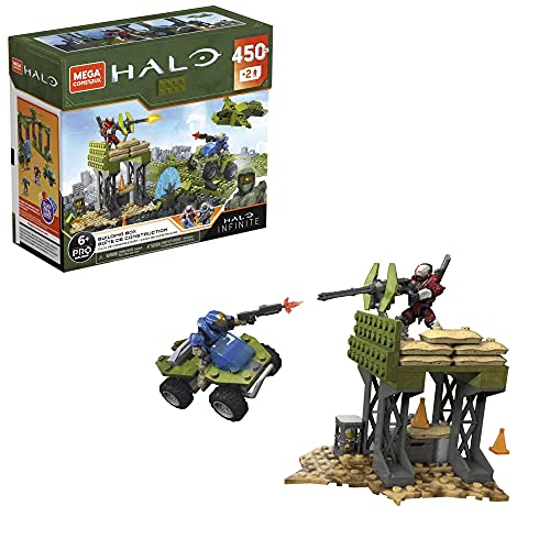 Mega Construx Halo, Set Di Costruzione Da 450 Pezzi E 2 Personaggi, 6+ Anni, Gpt03