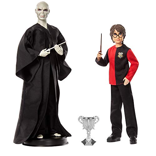 Harry Potter- Confezione​ Di 2 Bambole, Personaggi Voldemort Di 30.5 Cm E Harry Potter Di 27 Cm, Giocattolo Da Collezione Per Bambini 6+Anni, Gnr38